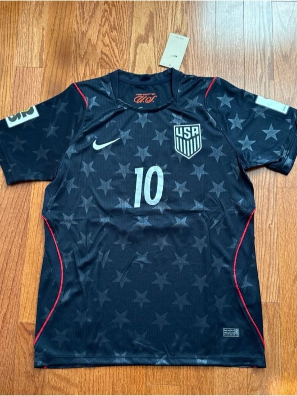 USA Away Black Jersey Pulisic #10 World Cup 2026
